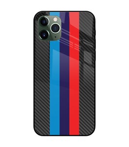 BMW Stripes Pattern iPhone 11 Pro Glass Cover