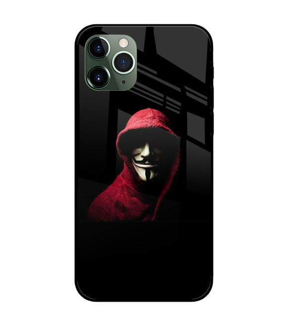 Anonymous Hacker iPhone 11 Pro Glass Cover