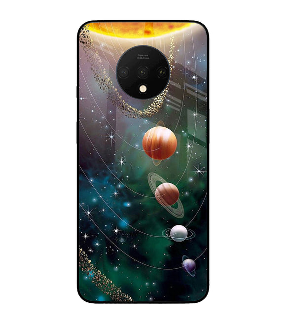 Solar System Art Oneplus 7T Glass Cover