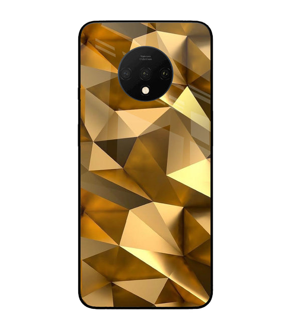 Golden Poly Art Oneplus 7T Glass Cover