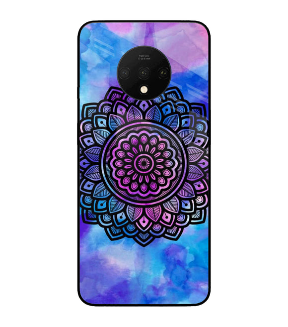 Mandala Water Color Art Oneplus 7T Glass Cover
