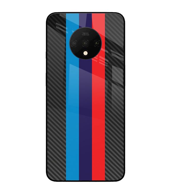 BMW Stripes Pattern Oneplus 7T Glass Cover