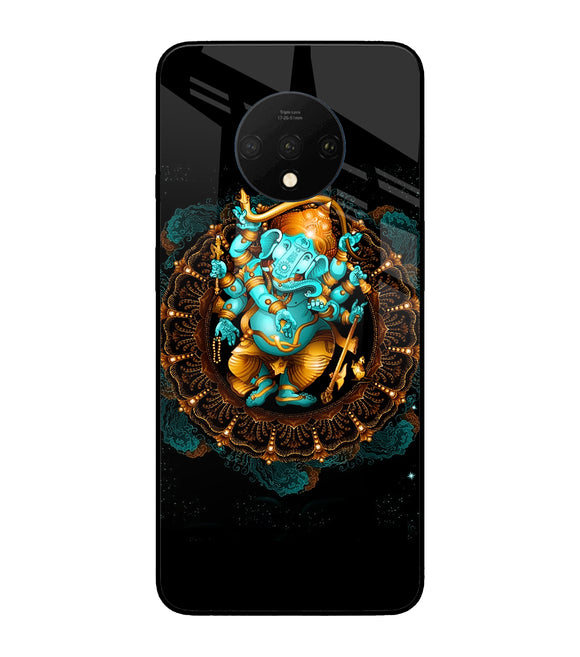 Lord Ganesha Art Oneplus 7T Glass Cover