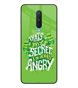 Hulk Smash Quote Oneplus 8 Glass Cover