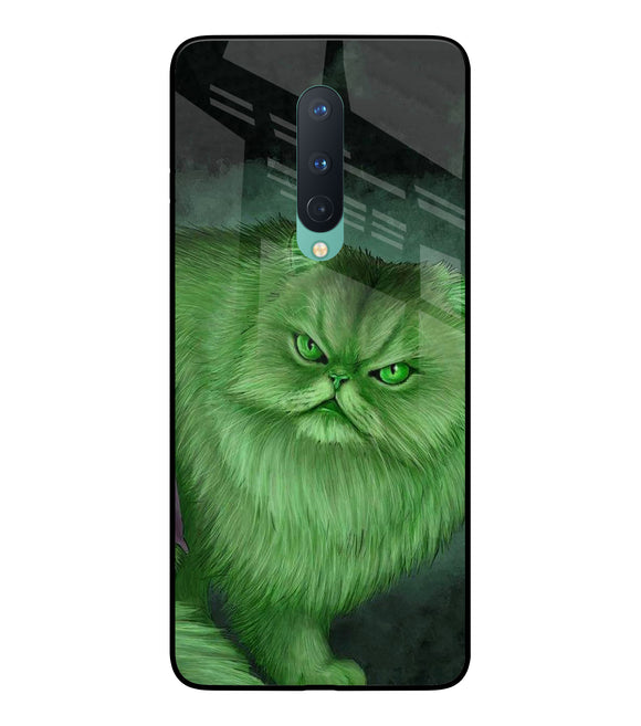 Hulk Cat Oneplus 8 Glass Cover