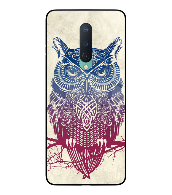 Owl Drill Paint Oneplus 8 Glass Cover