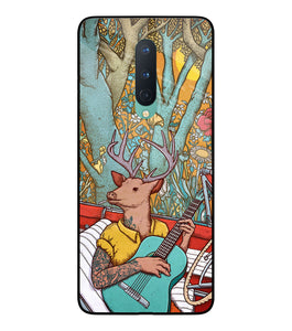 Deer Doodle Art Oneplus 8 Glass Cover