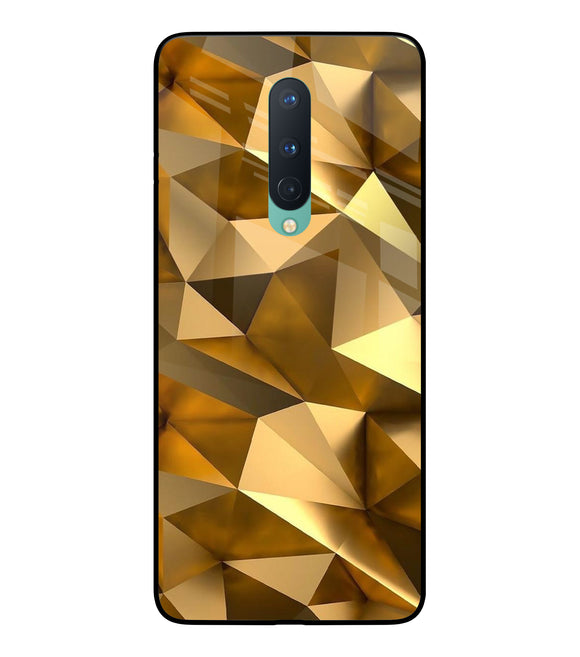 Golden Poly Art Oneplus 8 Glass Cover