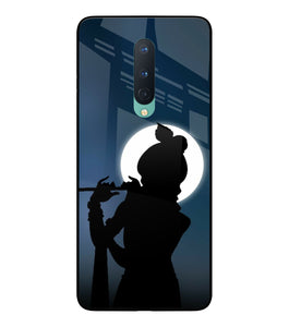 Shri Krishna Silhouette Oneplus 8 Glass Cover