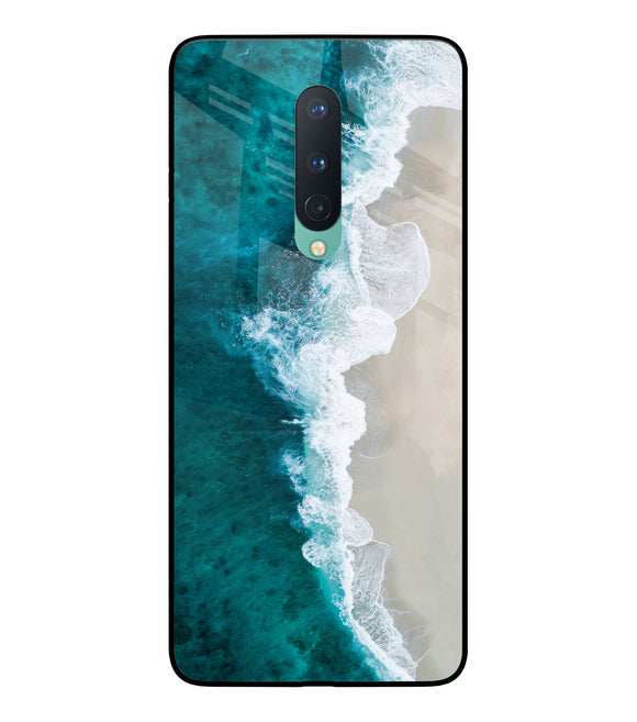 Tuquoise Ocean Beach Oneplus 8 Glass Cover