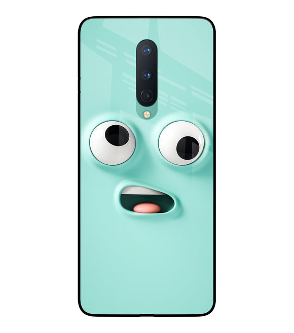 Silly Face Cartoon Oneplus 8 Glass Cover