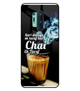 Chai Ek Taraf Quote Oneplus 8 Pro Glass Cover