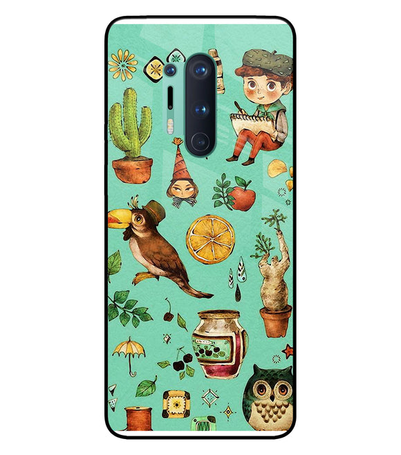 Vintage Art Oneplus 8 Pro Glass Cover