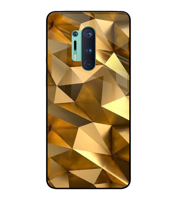 Golden Poly Art Oneplus 8 Pro Glass Cover