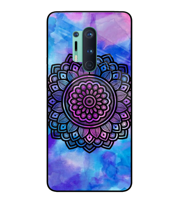 Mandala Water Color Art Oneplus 8 Pro Glass Cover