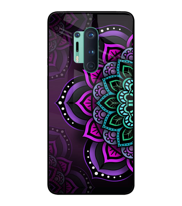 Abstract Rangoli Oneplus 8 Pro Glass Cover