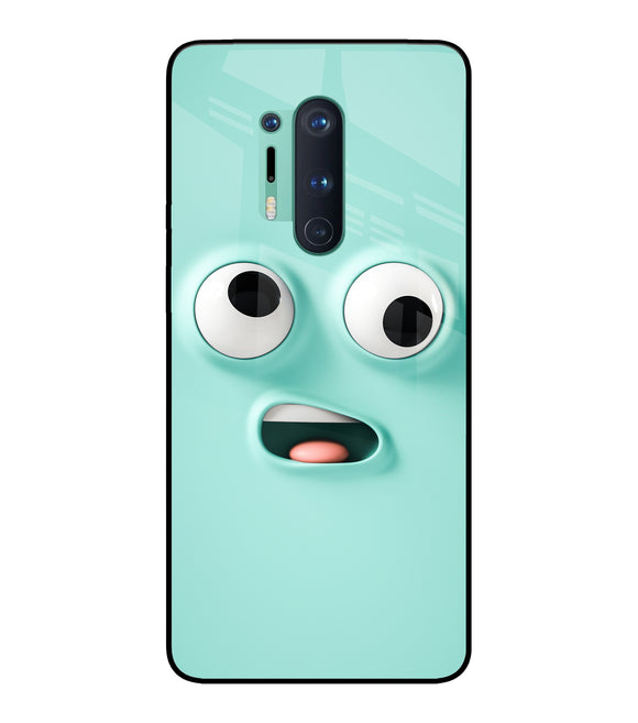 Silly Face Cartoon Oneplus 8 Pro Glass Cover