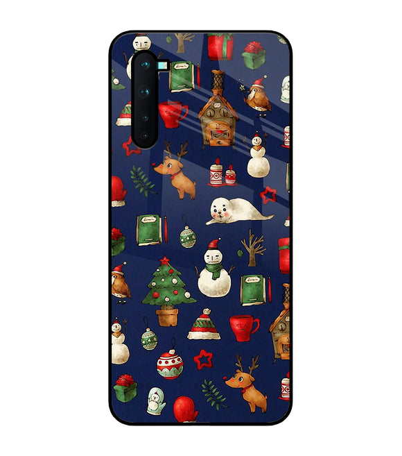 Canvas Christmas Print Oneplus Nord Glass Cover