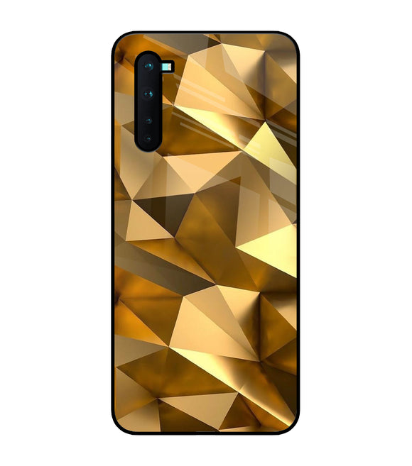 Golden Poly Art Oneplus Nord Glass Cover