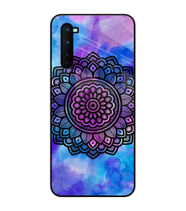 Mandala Water Color Art Oneplus Nord Glass Cover