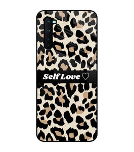 Leopard Print Self Love Oneplus Nord Glass Cover