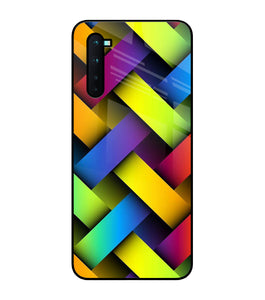 Abstract Colorful Stripes Oneplus Nord Glass Cover