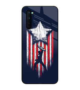 Captain America Marvel Art Oneplus Nord Glass Cover