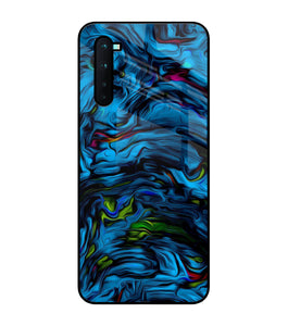 Dark Blue Abstract Oneplus Nord Glass Cover