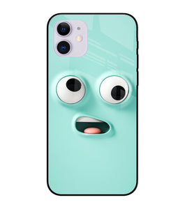 Silly Face Cartoon iPhone 12 Glass Cover