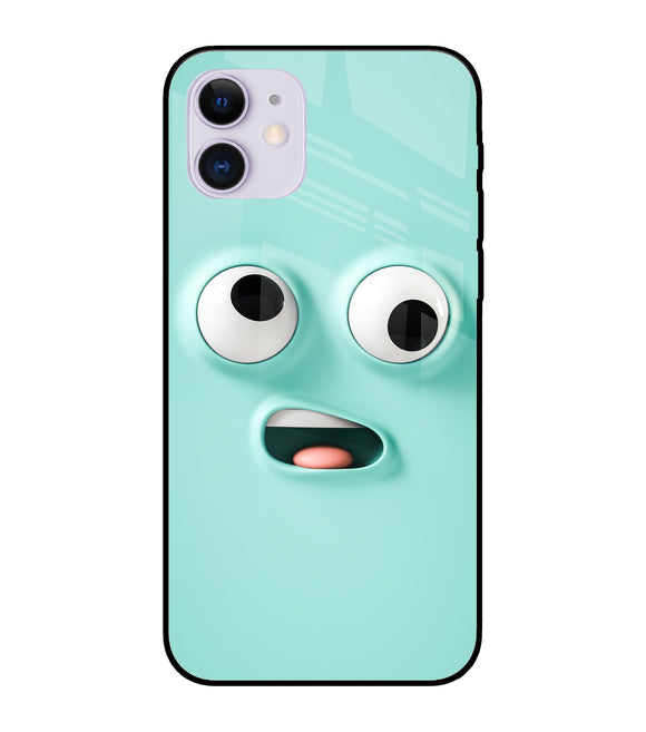 Silly Face Cartoon iPhone 12 Glass Cover