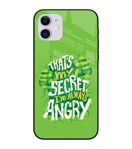 Hulk Smash Quote iPhone 12 Pro Glass Cover