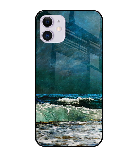 Sea Wave Art iPhone 12 Mini Glass Cover