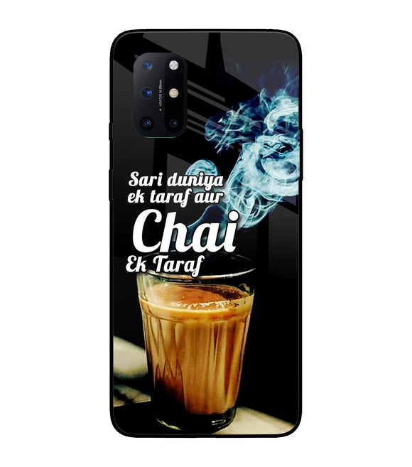 Chai Ek Taraf Quote Oneplus 8T Glass Cover