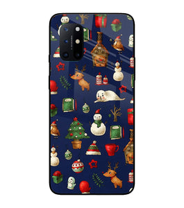Canvas Christmas Print Oneplus 8T Glass Cover