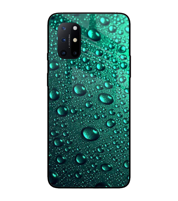 Green Water Drops Oneplus 8T Glass Cover