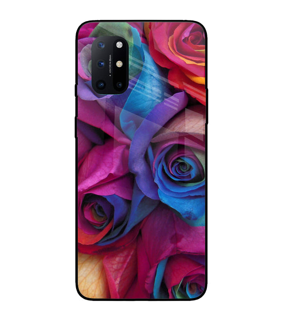 Colorful Roses Oneplus 8T Glass Cover