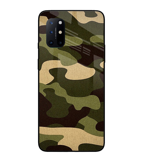 Camouflage Canvas Oneplus 8T Glass Cover