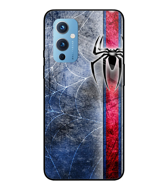 Spider Blue Wall Oneplus 9 Glass Cover