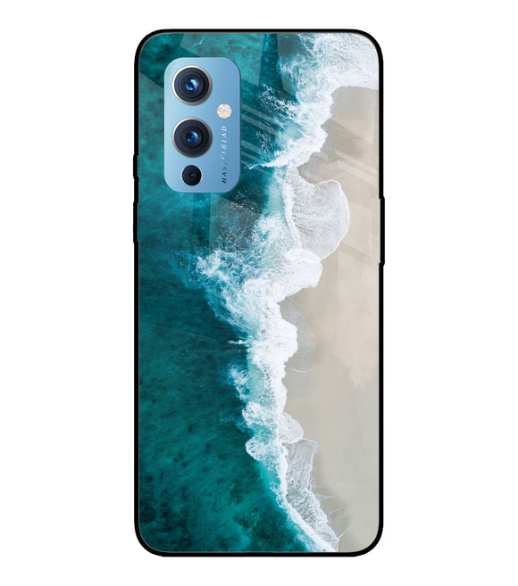 Tuquoise Ocean Beach Oneplus 9 Glass Cover