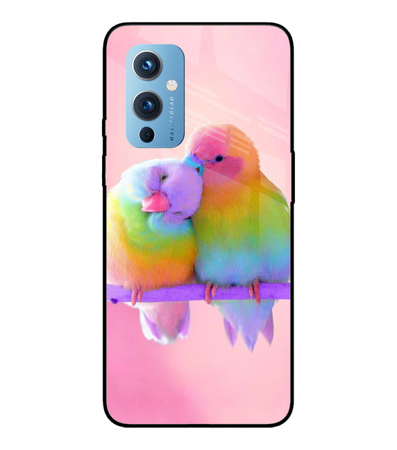 Love Birds Oneplus 9 Glass Cover