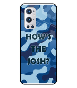 Camouflage Blue Oneplus 9 Pro Glass Cover