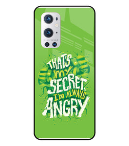 Hulk Smash Quote Oneplus 9 Pro Glass Cover