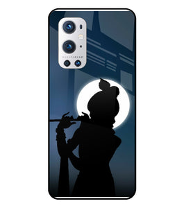 Shri Krishna Silhouette Oneplus 9 Pro Glass Cover