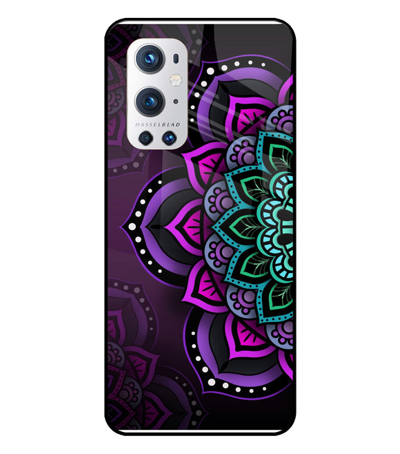 Abstract Rangoli Oneplus 9 Pro Glass Cover