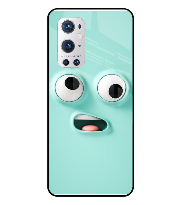 Silly Face Cartoon Oneplus 9 Pro Glass Cover