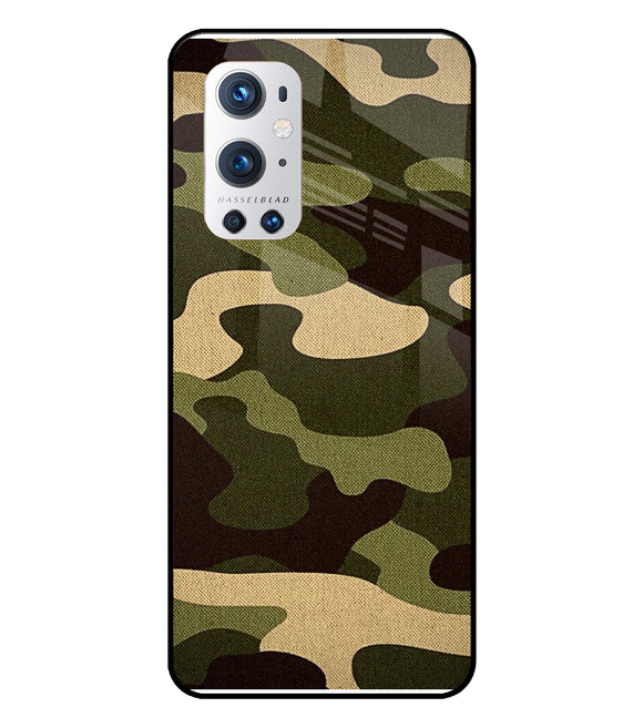Camouflage Canvas Oneplus 9 Pro Glass Cover