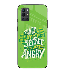 Hulk Smash Quote Oneplus 9R Glass Cover