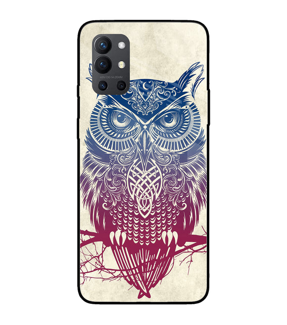 Owl Drill Paint Oneplus 9R Glass Cover