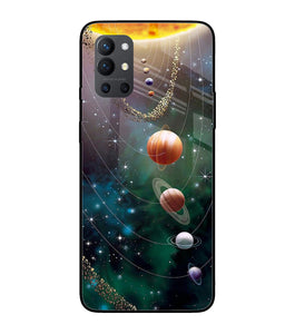 Solar System Art Oneplus 9R Glass Cover