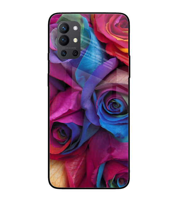 Colorful Roses Oneplus 9R Glass Cover